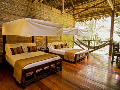 Zimmer in der Tambopata Research Lodge, Peru